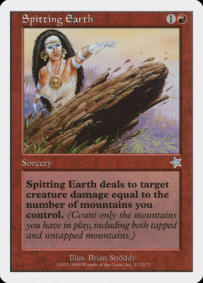 Spitting Earth [Starter 1999] MTG Single Magic: The Gathering    | Red Claw Gaming