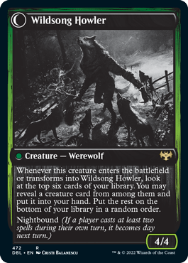 Howlpack Piper // Wildsong Howler [Innistrad: Double Feature] MTG Single Magic: The Gathering    | Red Claw Gaming
