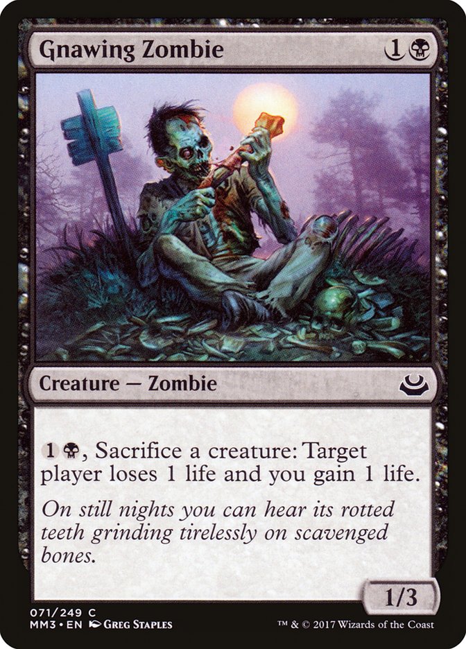 Gnawing Zombie [Modern Masters 2017] MTG Single Magic: The Gathering    | Red Claw Gaming