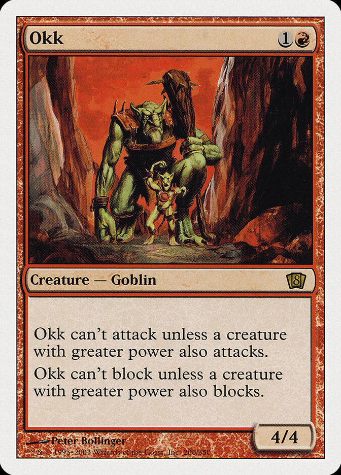 Okk [Eighth Edition] MTG Single Magic: The Gathering    | Red Claw Gaming