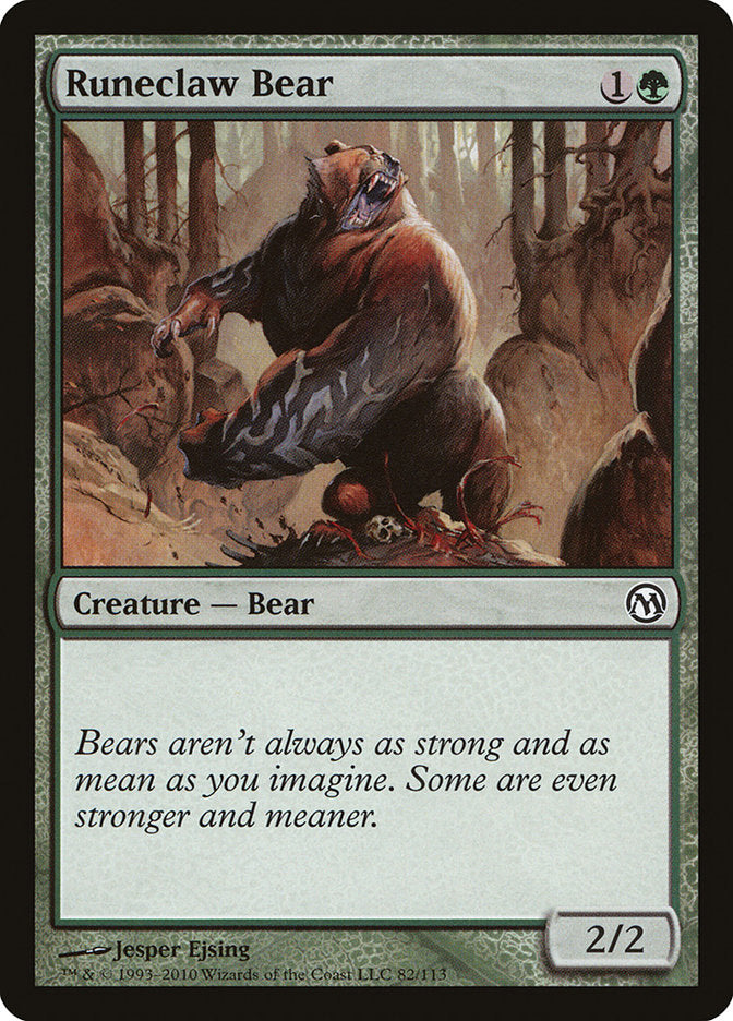 Runeclaw Bear [Duels of the Planeswalkers] MTG Single Magic: The Gathering    | Red Claw Gaming
