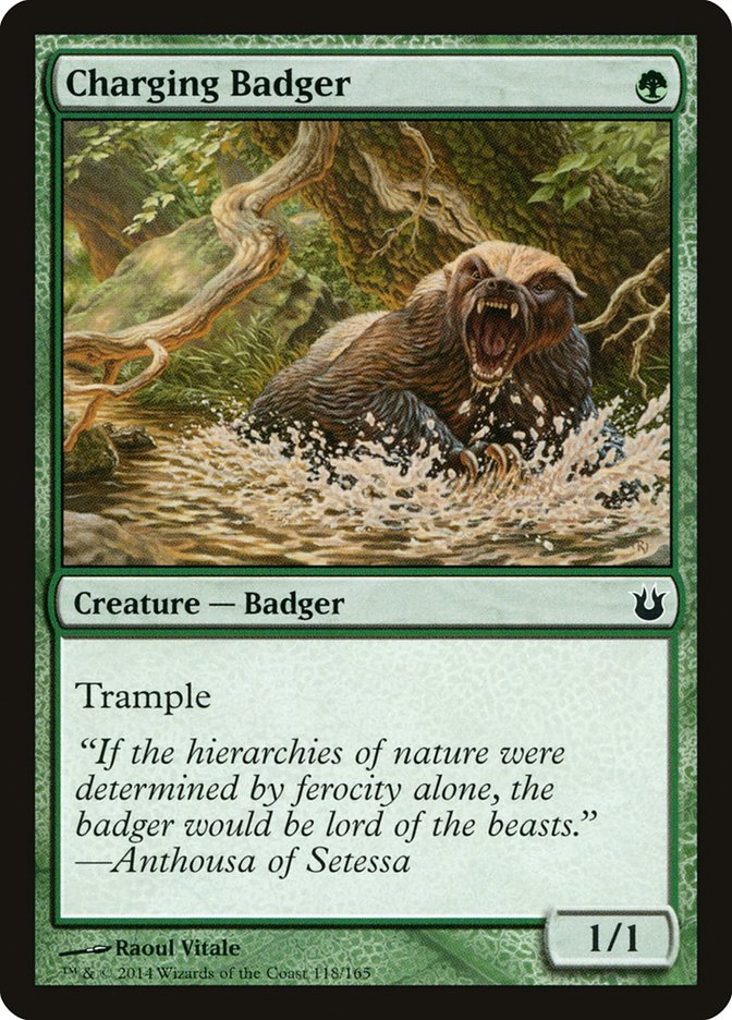 Charging Badger [Born of the Gods] MTG Single Magic: The Gathering    | Red Claw Gaming