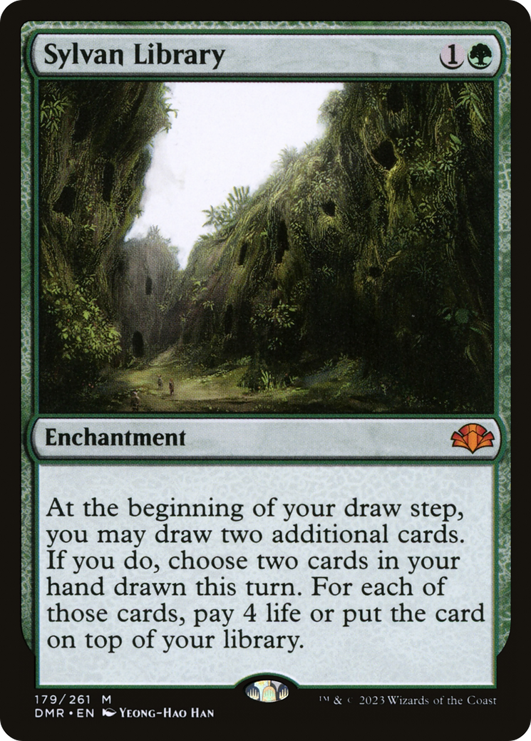 Sylvan Library [Dominaria Remastered] MTG Single Magic: The Gathering    | Red Claw Gaming