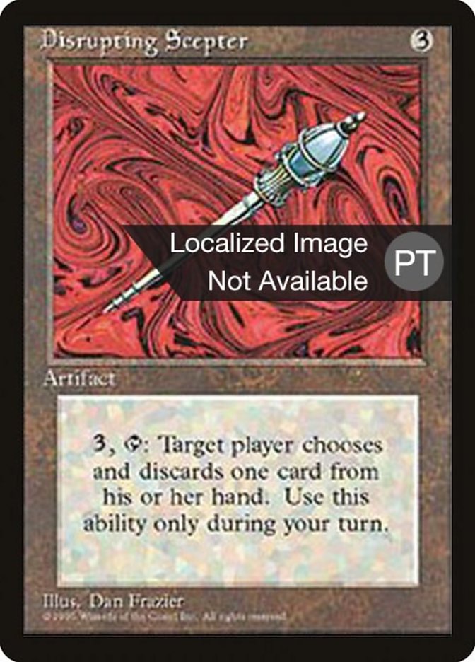 Disrupting Scepter [Fourth Edition (Foreign Black Border)] MTG Single Magic: The Gathering    | Red Claw Gaming