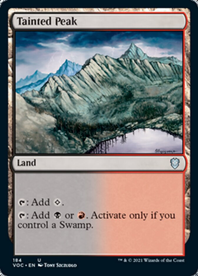 Tainted Peak [Innistrad: Crimson Vow Commander] MTG Single Magic: The Gathering    | Red Claw Gaming