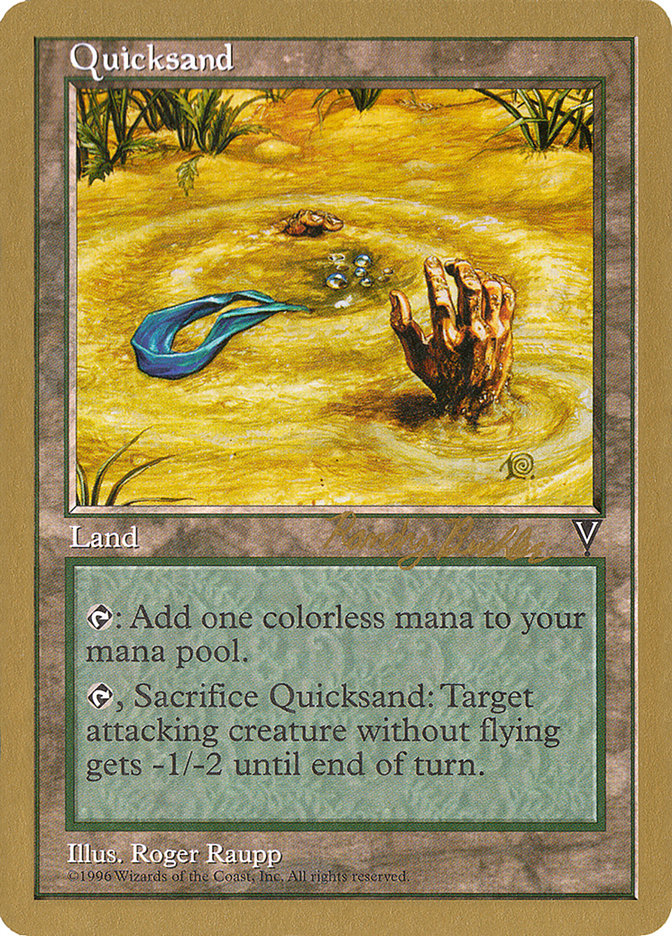 Quicksand (Randy Buehler) [World Championship Decks 1998] MTG Single Magic: The Gathering    | Red Claw Gaming