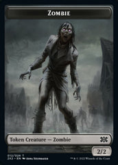 Zombie // Knight Double-Sided Token [Double Masters 2022 Tokens] MTG Single Magic: The Gathering    | Red Claw Gaming