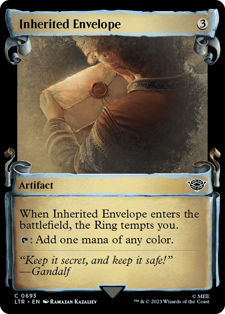 Inherited Envelope [The Lord of the Rings: Tales of Middle-Earth Showcase Scrolls] MTG Single Magic: The Gathering    | Red Claw Gaming