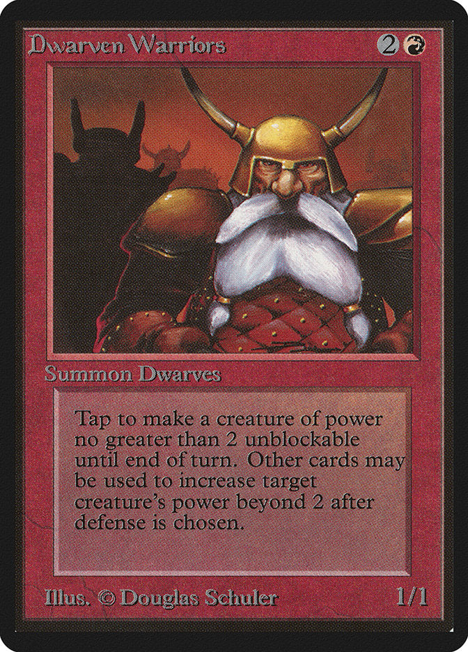Dwarven Warriors [Beta Edition] MTG Single Magic: The Gathering    | Red Claw Gaming