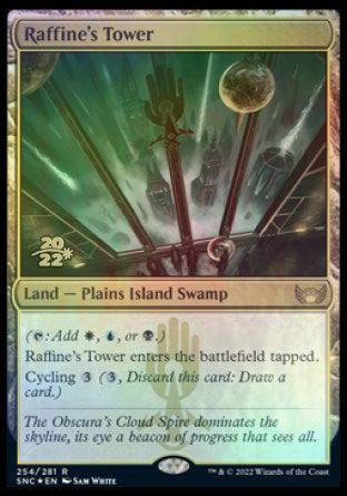 Raffine's Tower [Streets of New Capenna Prerelease Promos] MTG Single Magic: The Gathering    | Red Claw Gaming