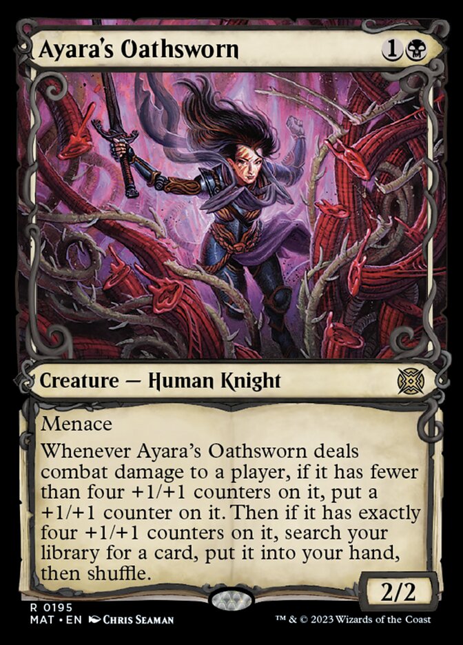Ayara's Oathsworn (Showcase Halo Foil) [March of the Machine: The Aftermath] MTG Single Magic: The Gathering    | Red Claw Gaming