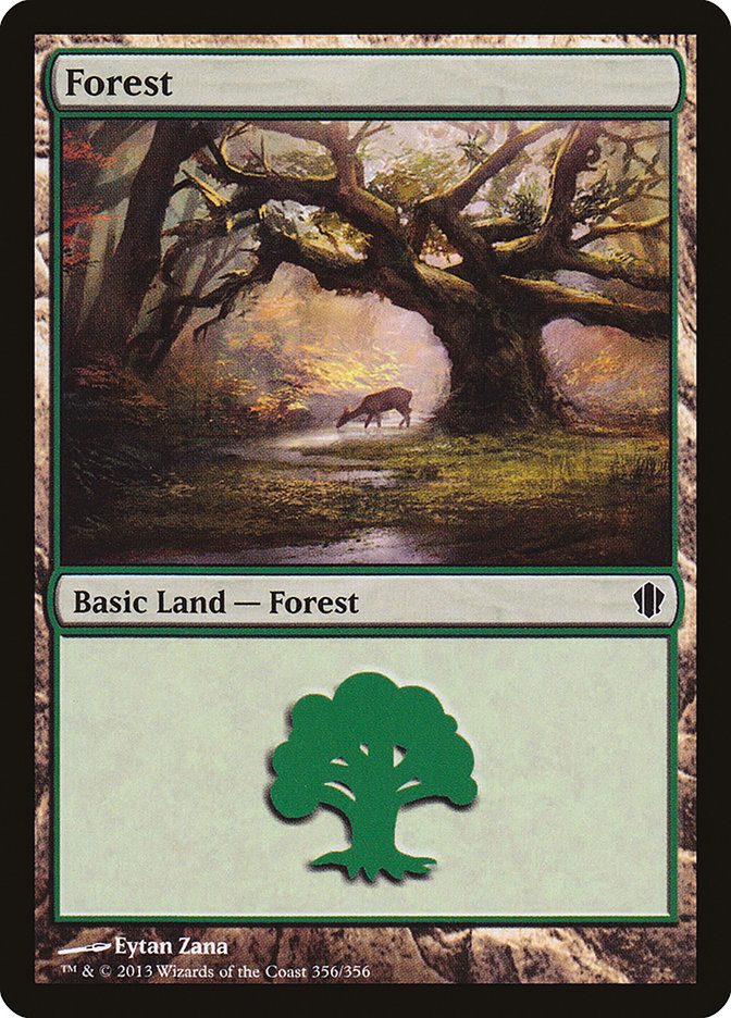 Forest (356) [Commander 2013] MTG Single Magic: The Gathering    | Red Claw Gaming