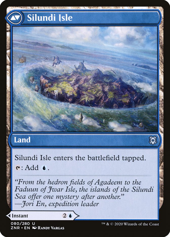 Silundi Vision // Silundi Isle [Zendikar Rising] MTG Single Magic: The Gathering    | Red Claw Gaming
