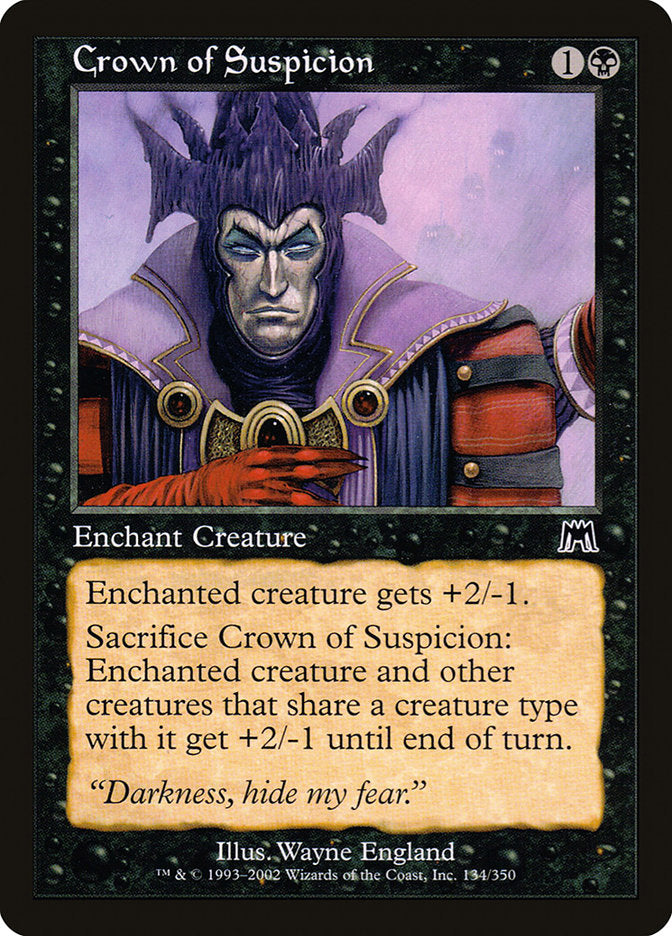 Crown of Suspicion [Onslaught] MTG Single Magic: The Gathering    | Red Claw Gaming