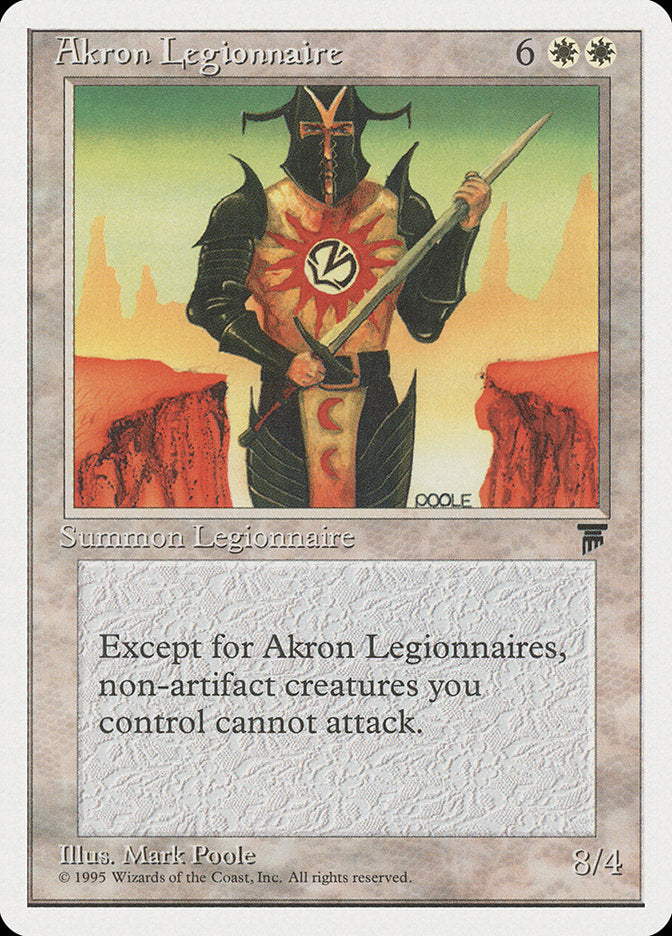 Akron Legionnaire [Chronicles] MTG Single Magic: The Gathering    | Red Claw Gaming