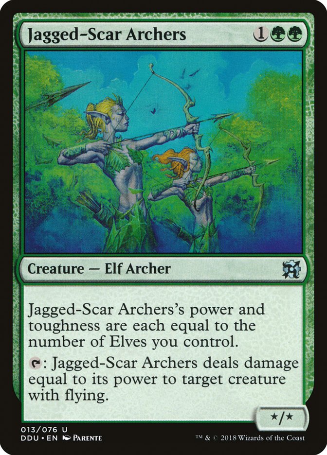 Jagged-Scar Archers [Duel Decks: Elves vs. Inventors] MTG Single Magic: The Gathering    | Red Claw Gaming