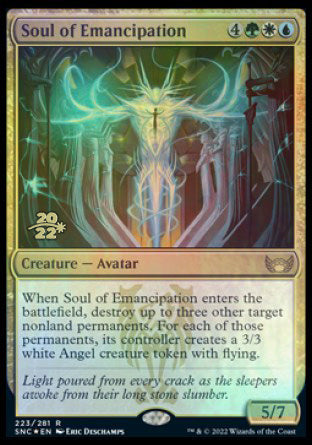 Soul of Emancipation [Streets of New Capenna Prerelease Promos] MTG Single Magic: The Gathering    | Red Claw Gaming
