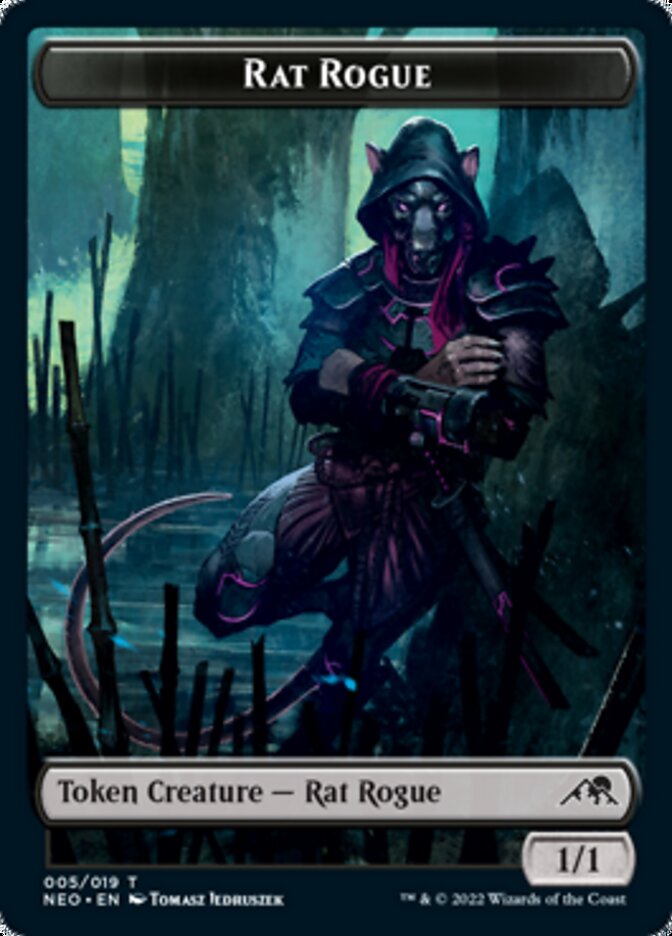 Rat Rogue Token [Kamigawa: Neon Dynasty Tokens] MTG Single Magic: The Gathering    | Red Claw Gaming