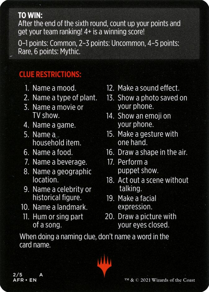 Totally Lost in Translation (Magic Minigame) [Dungeons & Dragons: Adventures in the Forgotten Realms Minigame] MTG Single Magic: The Gathering    | Red Claw Gaming