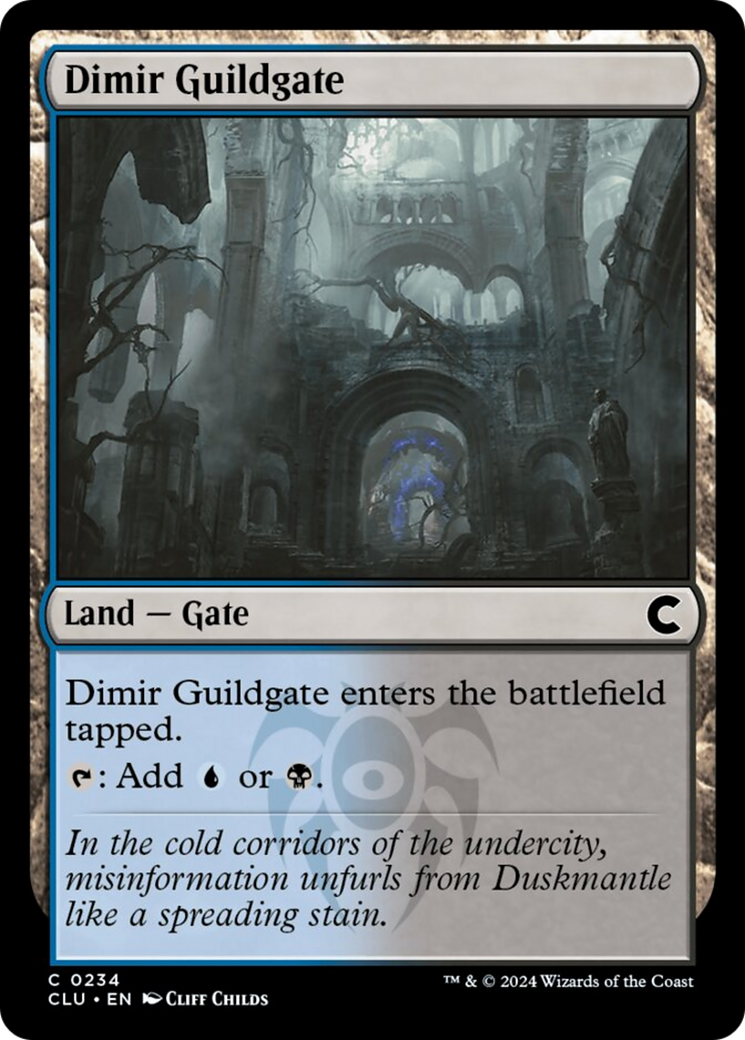 Dimir Guildgate [Ravnica: Clue Edition] MTG Single Magic: The Gathering    | Red Claw Gaming