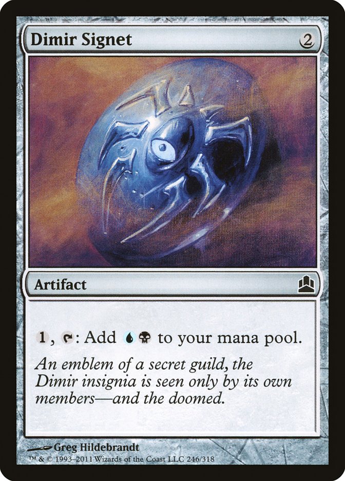 Dimir Signet [Commander 2011] MTG Single Magic: The Gathering    | Red Claw Gaming