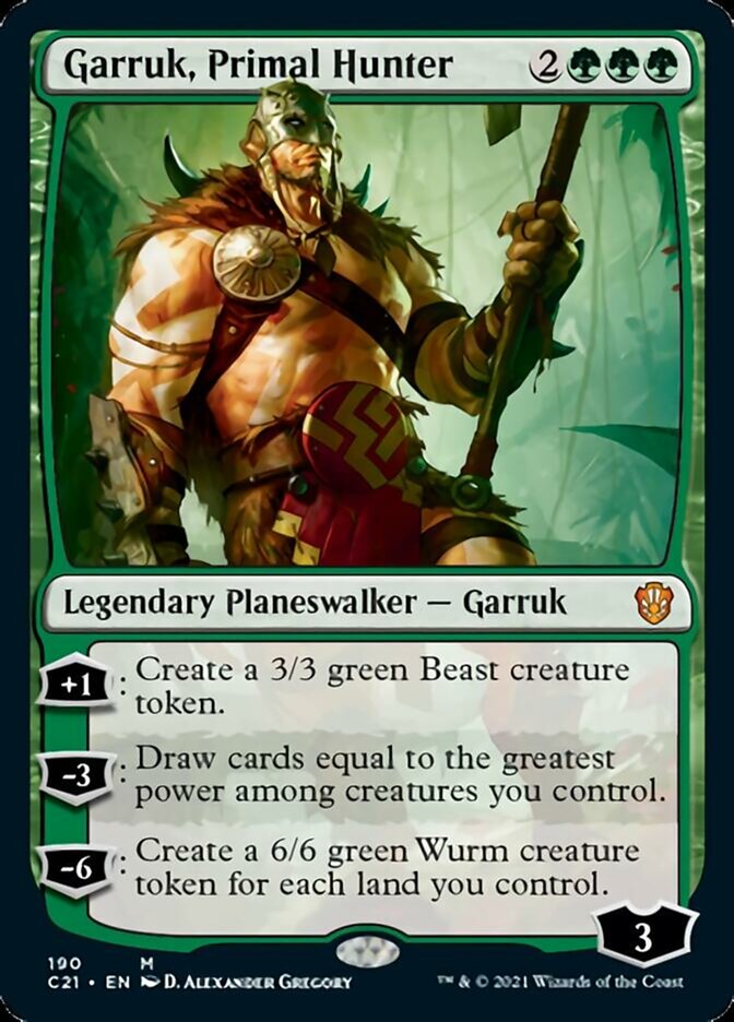 Garruk, Primal Hunter [Commander 2021] MTG Single Magic: The Gathering    | Red Claw Gaming