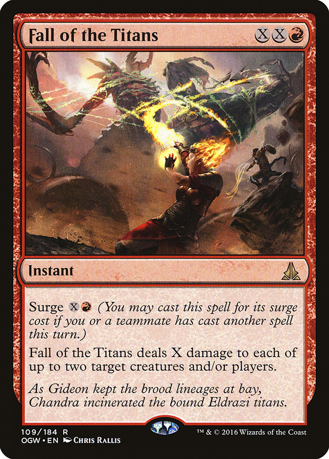 Fall of the Titans [Oath of the Gatewatch] MTG Single Magic: The Gathering    | Red Claw Gaming