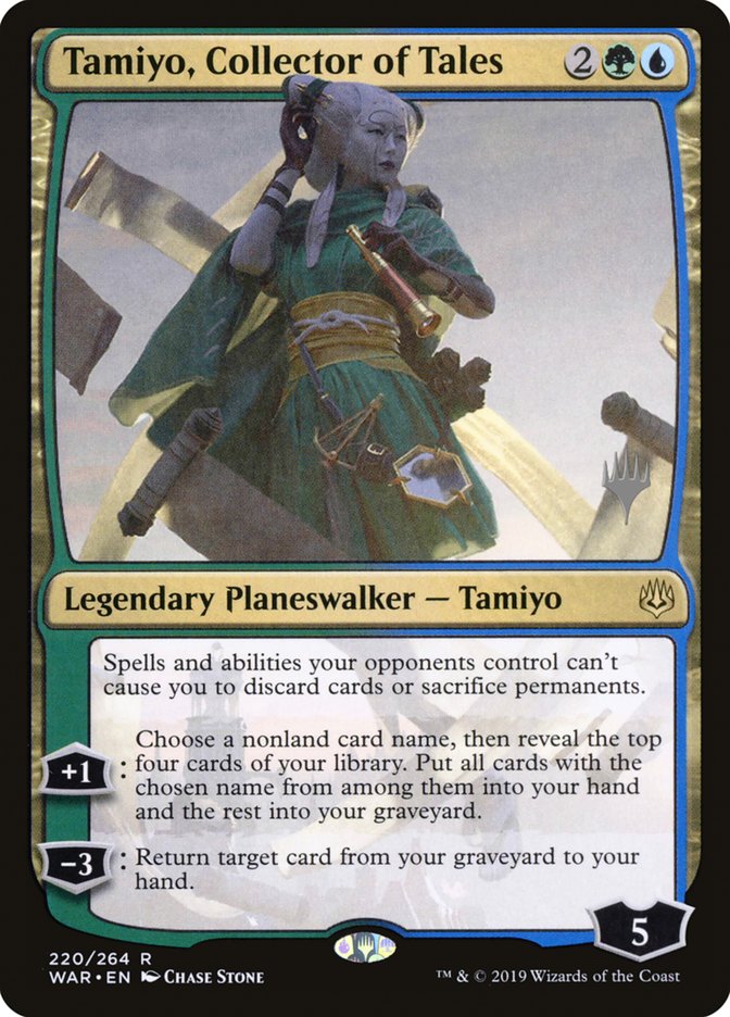 Tamiyo, Collector of Tales (Promo Pack) [War of the Spark Promos] MTG Single Magic: The Gathering    | Red Claw Gaming