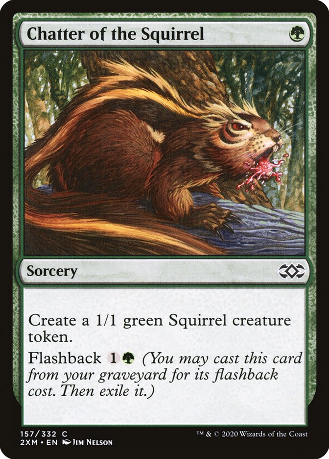 Chatter of the Squirrel [Double Masters] MTG Single Magic: The Gathering    | Red Claw Gaming