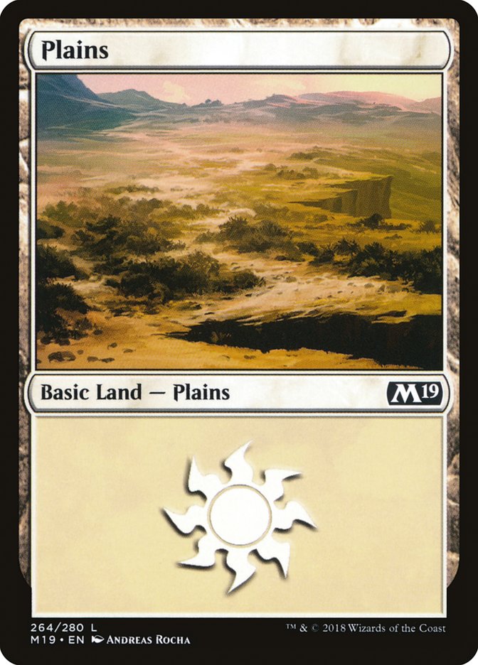 Plains (264) [Core Set 2019] MTG Single Magic: The Gathering    | Red Claw Gaming