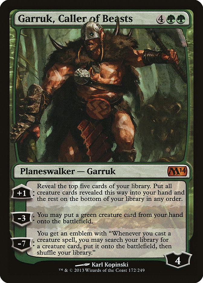 Garruk, Caller of Beasts [Magic 2014] MTG Single Magic: The Gathering    | Red Claw Gaming