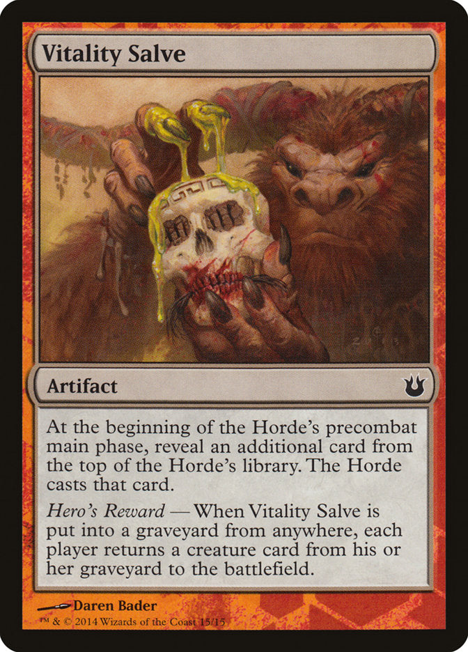 Vitality Salve [Born of the Gods Battle the Horde] MTG Single Magic: The Gathering    | Red Claw Gaming
