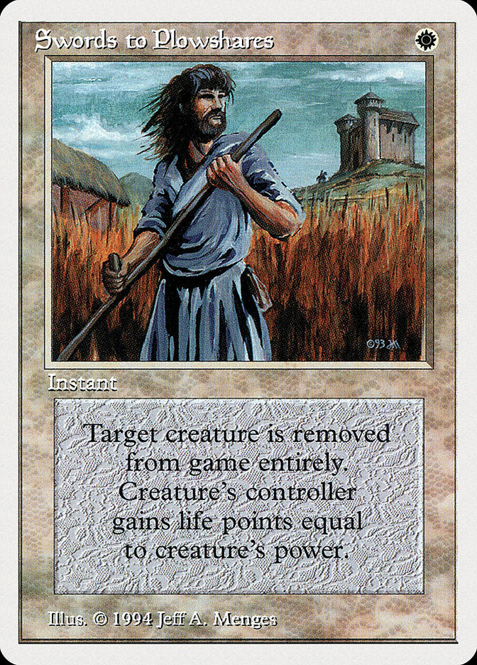 Swords to Plowshares [Summer Magic / Edgar] MTG Single Magic: The Gathering    | Red Claw Gaming