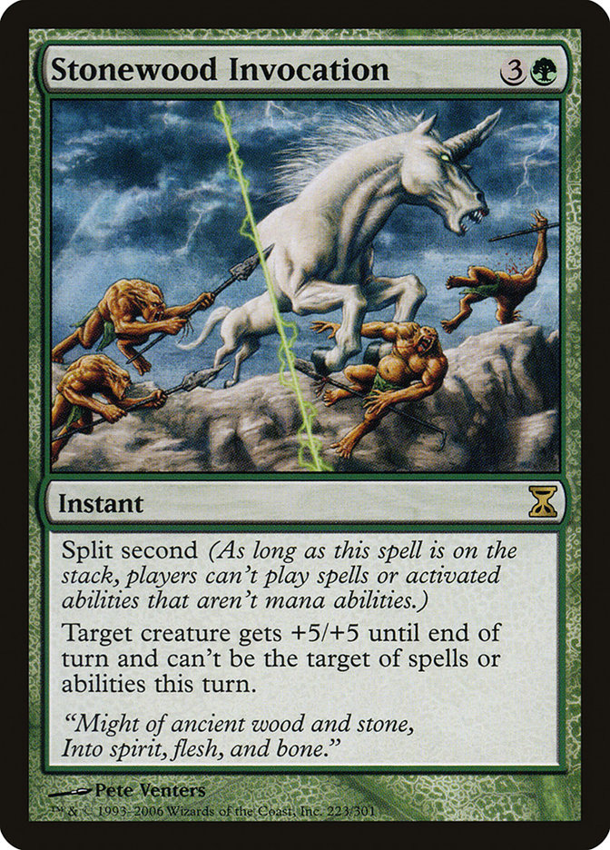 Stonewood Invocation [Time Spiral] MTG Single Magic: The Gathering    | Red Claw Gaming