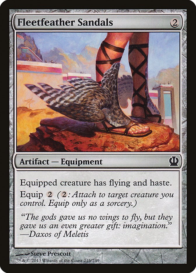 Fleetfeather Sandals [Theros] MTG Single Magic: The Gathering    | Red Claw Gaming