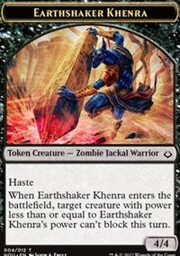 Earthshaker Khenra // Cat Double-Sided Token [Hour of Devastation Tokens] MTG Single Magic: The Gathering    | Red Claw Gaming