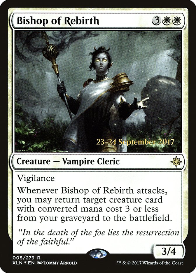 Bishop of Rebirth [Ixalan Prerelease Promos] MTG Single Magic: The Gathering    | Red Claw Gaming