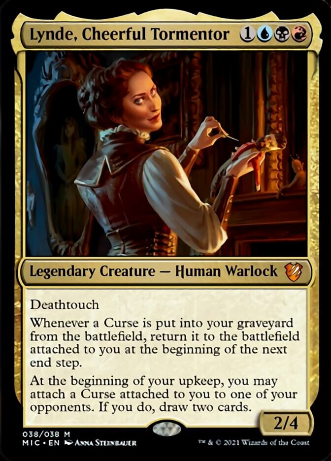 Lynde, Cheerful Tormentor [Innistrad: Midnight Hunt Commander] MTG Single Magic: The Gathering    | Red Claw Gaming