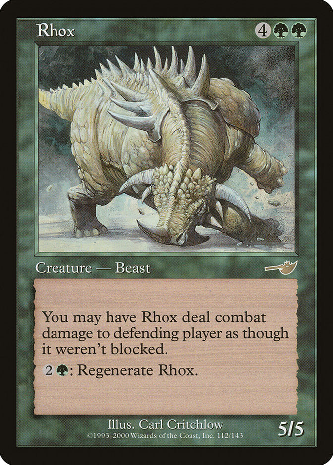 Rhox [Nemesis] MTG Single Magic: The Gathering    | Red Claw Gaming