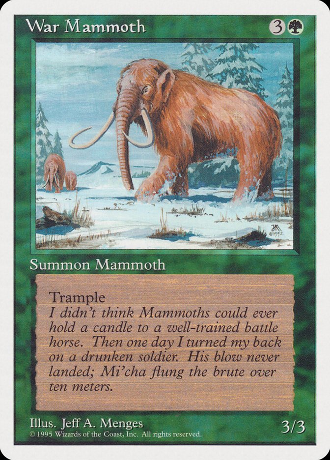 War Mammoth [Rivals Quick Start Set] MTG Single Magic: The Gathering    | Red Claw Gaming