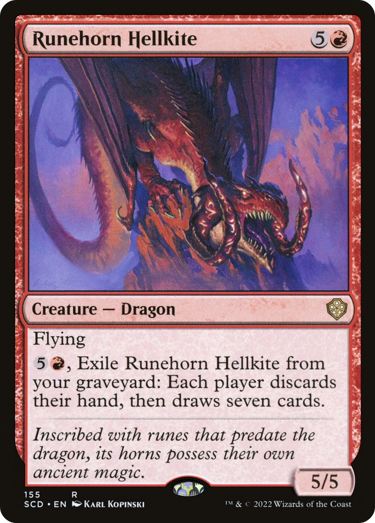 Runehorn Hellkite [Starter Commander Decks] MTG Single Magic: The Gathering    | Red Claw Gaming