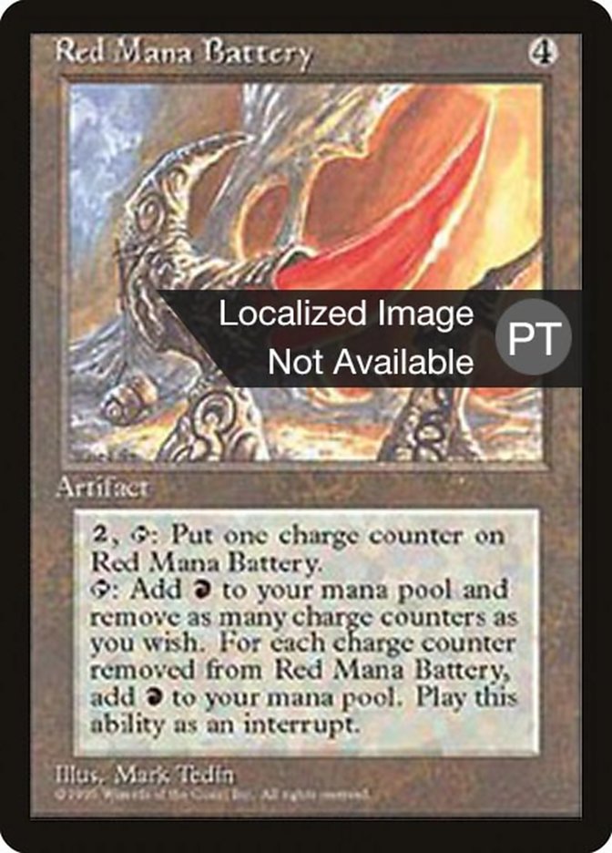 Red Mana Battery [Fourth Edition (Foreign Black Border)] MTG Single Magic: The Gathering    | Red Claw Gaming