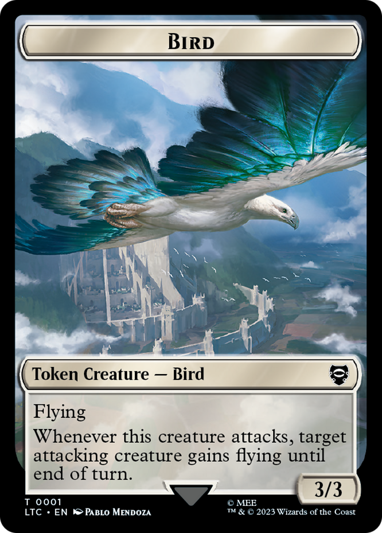Bird // Goat Token [The Lord of the Rings: Tales of Middle-Earth Commander Tokens] MTG Single Magic: The Gathering    | Red Claw Gaming