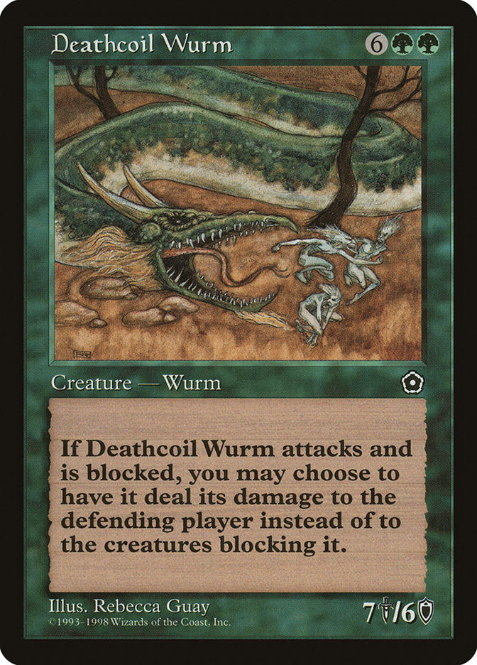 Deathcoil Wurm [Portal Second Age] MTG Single Magic: The Gathering    | Red Claw Gaming