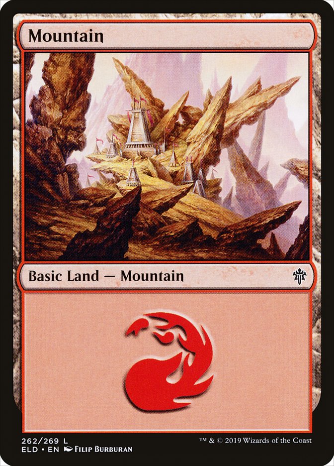 Mountain (262) [Throne of Eldraine] MTG Single Magic: The Gathering    | Red Claw Gaming