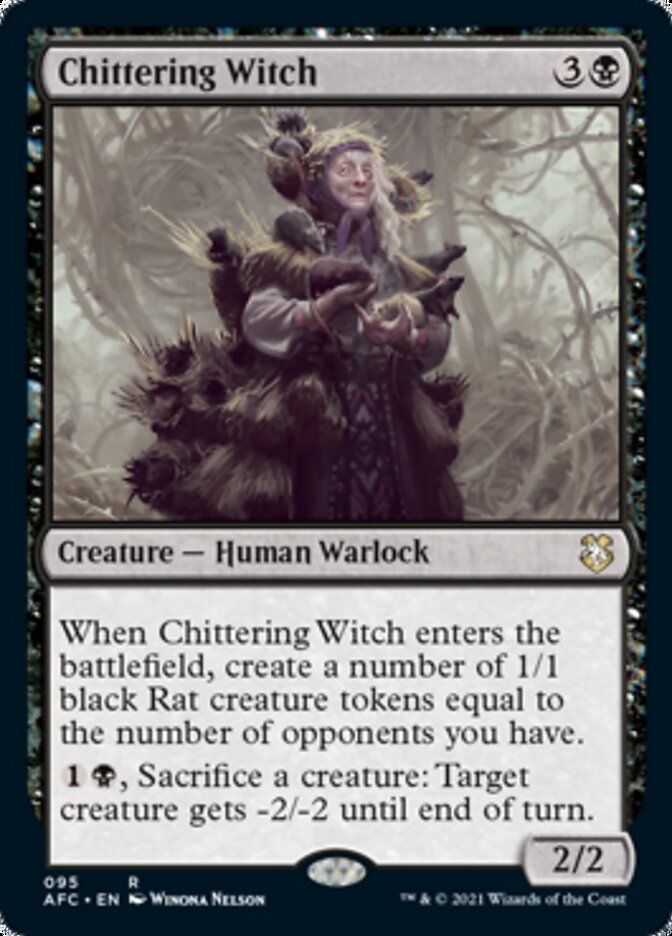 Chittering Witch [Dungeons & Dragons: Adventures in the Forgotten Realms Commander] MTG Single Magic: The Gathering    | Red Claw Gaming