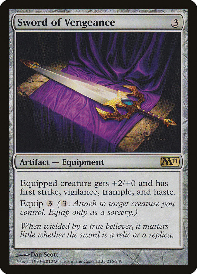 Sword of Vengeance [Magic 2011] MTG Single Magic: The Gathering    | Red Claw Gaming