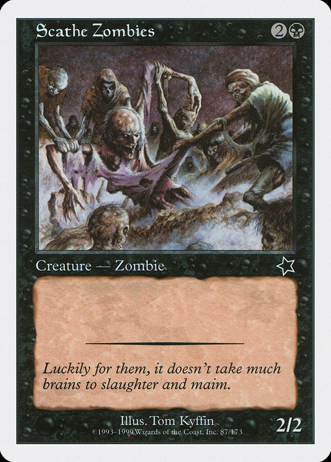 Scathe Zombies [Starter 1999] MTG Single Magic: The Gathering    | Red Claw Gaming