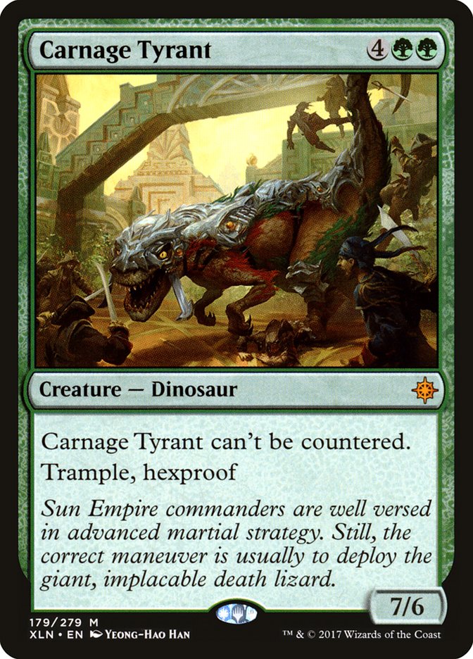Carnage Tyrant [Ixalan] MTG Single Magic: The Gathering    | Red Claw Gaming