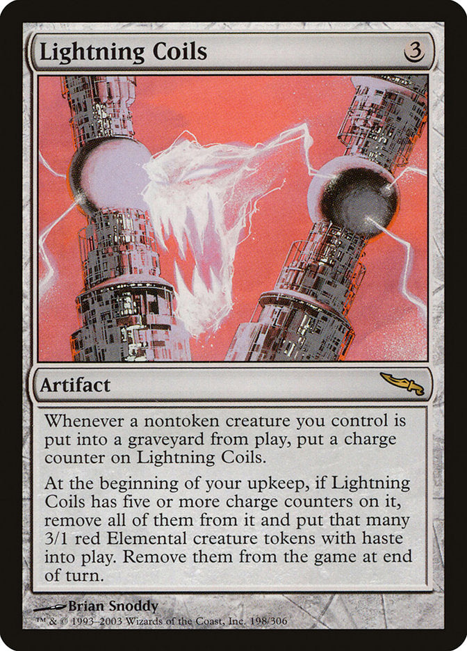 Lightning Coils [Mirrodin] MTG Single Magic: The Gathering    | Red Claw Gaming